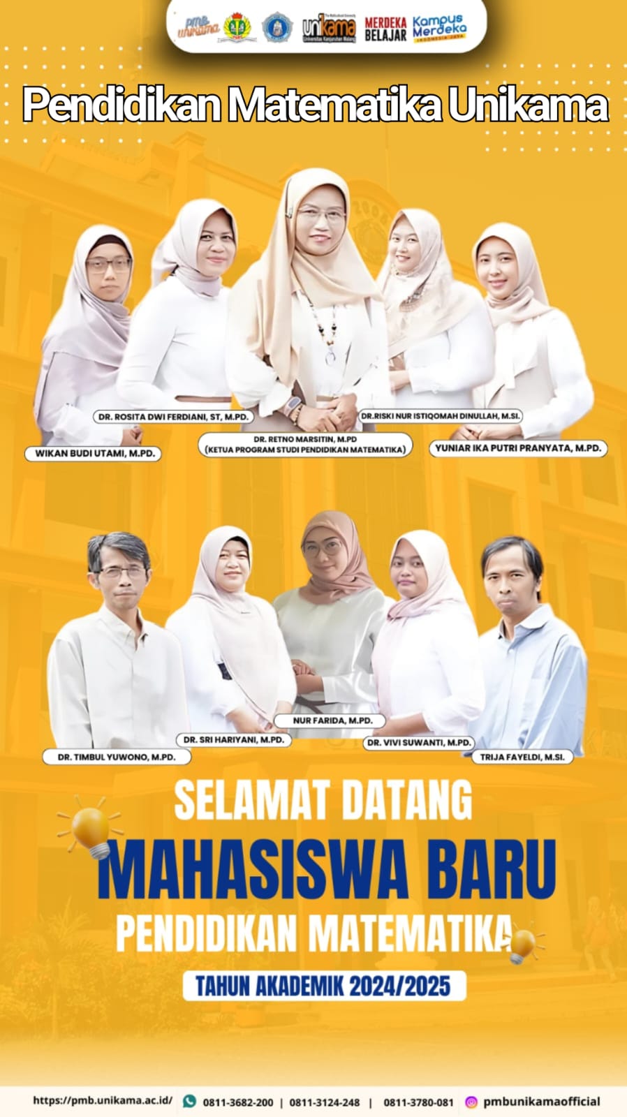 Selamat Datang Mahasiswa Baru 2024 - Pendidikan Matematika